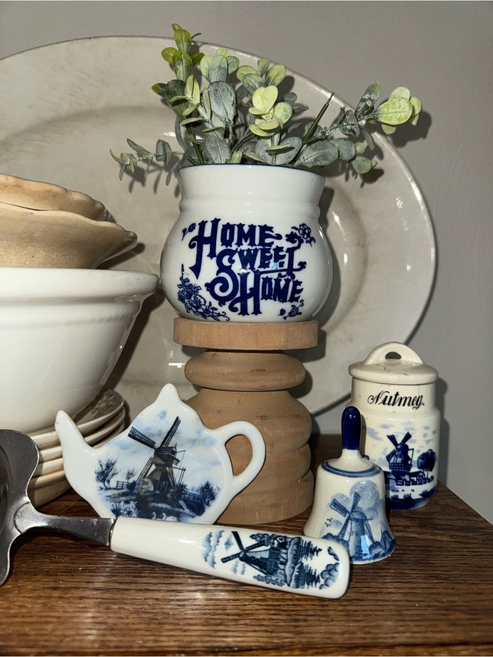 Blue and White Windmill Collection